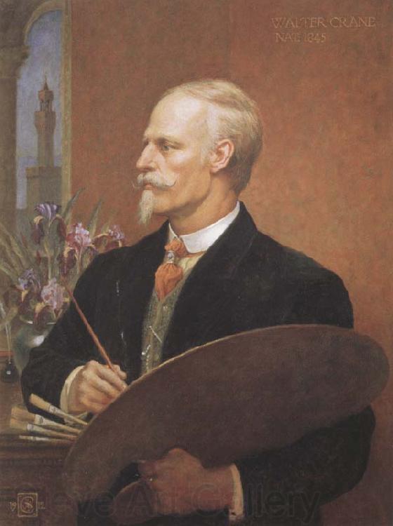 Walter Crane Self-Portrait France oil painting art